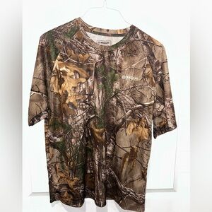 Magellan Outdoors Hunt Gear Realtree Camo Short Sleeve Mens Large Shirt‎